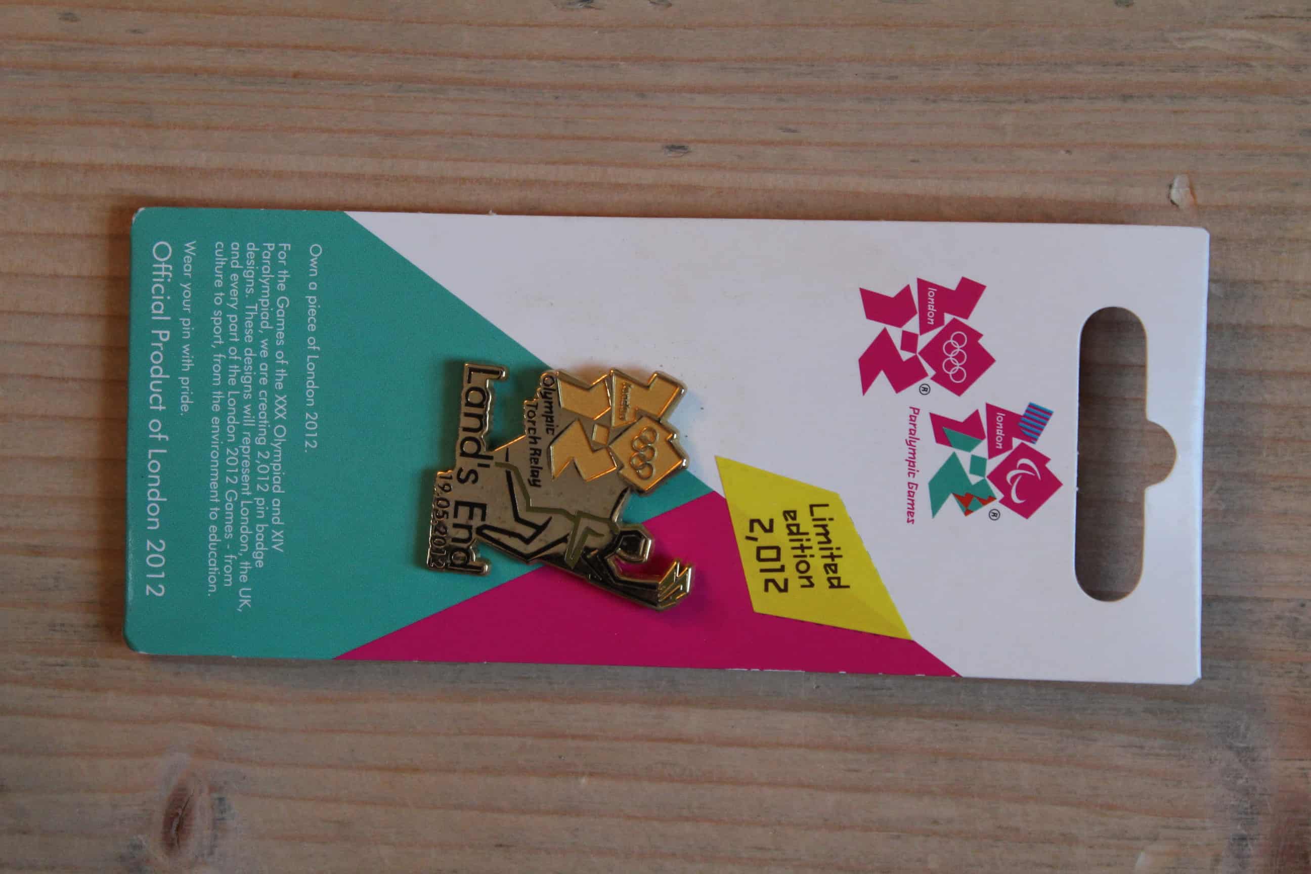 2012 LONDON OLYMPICS TORCH RELAY (LANDS END) PIN BADGE